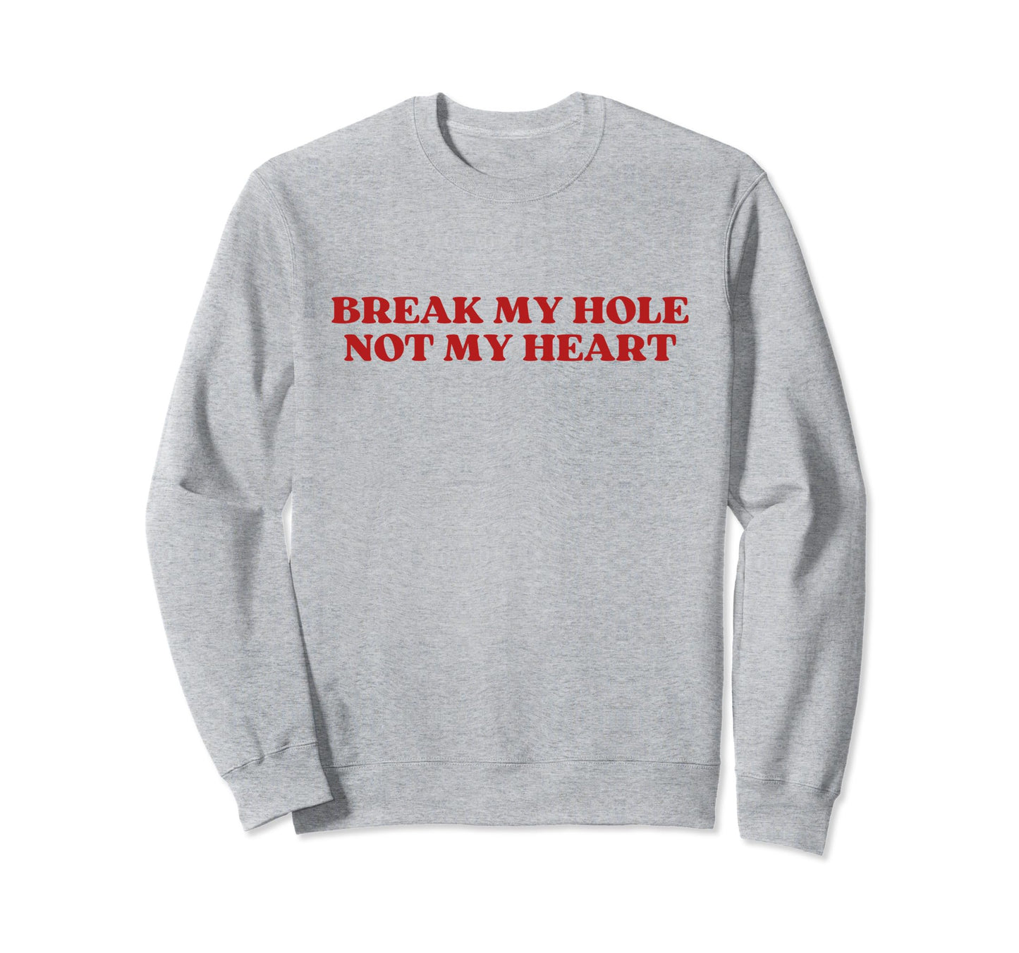 Break My Hole Not My Heart Y2K Sweatshirt - Graphic Print Men Women - T-Shirt, Sweatshirt, Hoodie