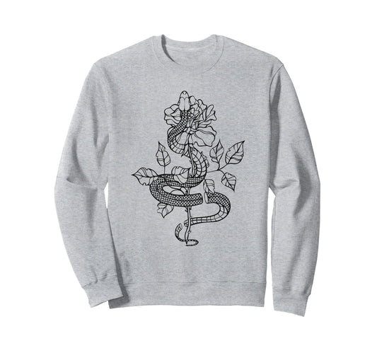 Alt Emo Goth Y2K Fairy Grunge Flower Sweatshirt - Graphic Print Unisex - T-Shirt, Sweatshirt, Hoodie