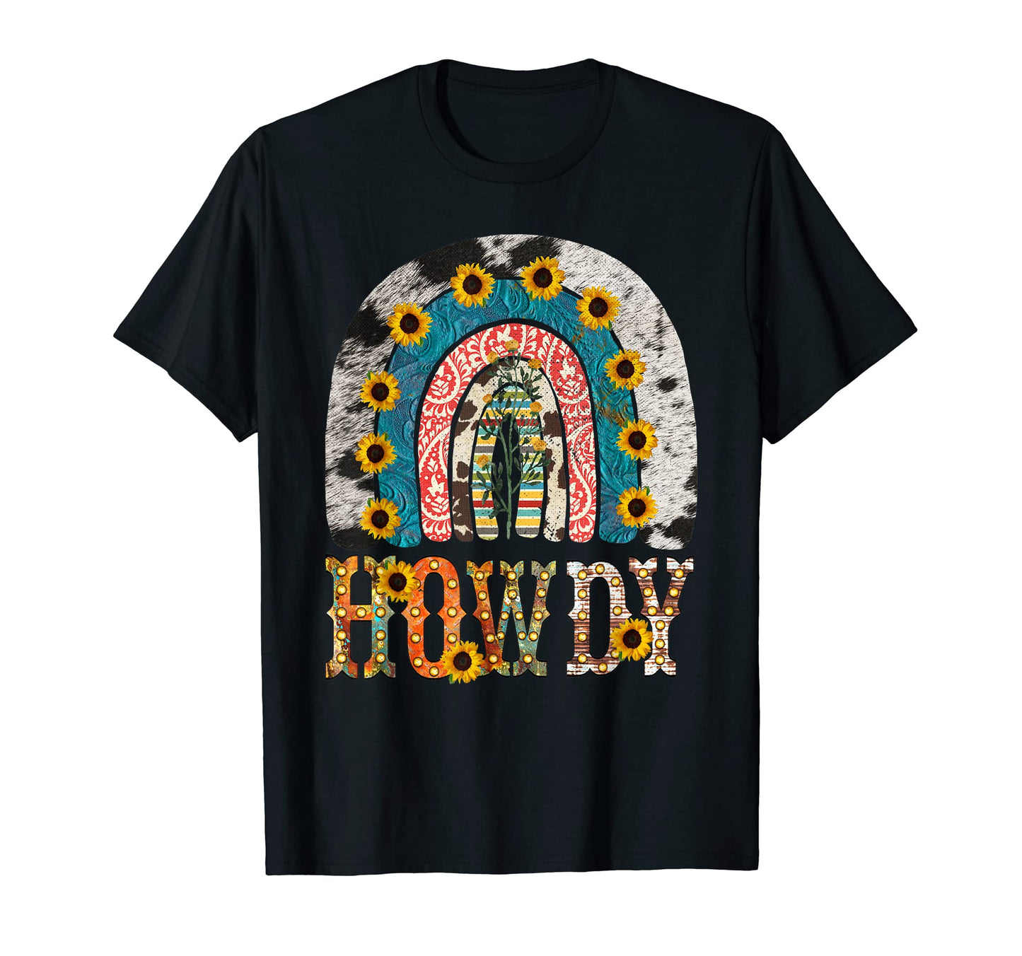 Howdy Cowgirl Western Leopard Cow T-Shirt - Streetwear Style for Adults - T-Shirt, Sweatshirt, Hoodie