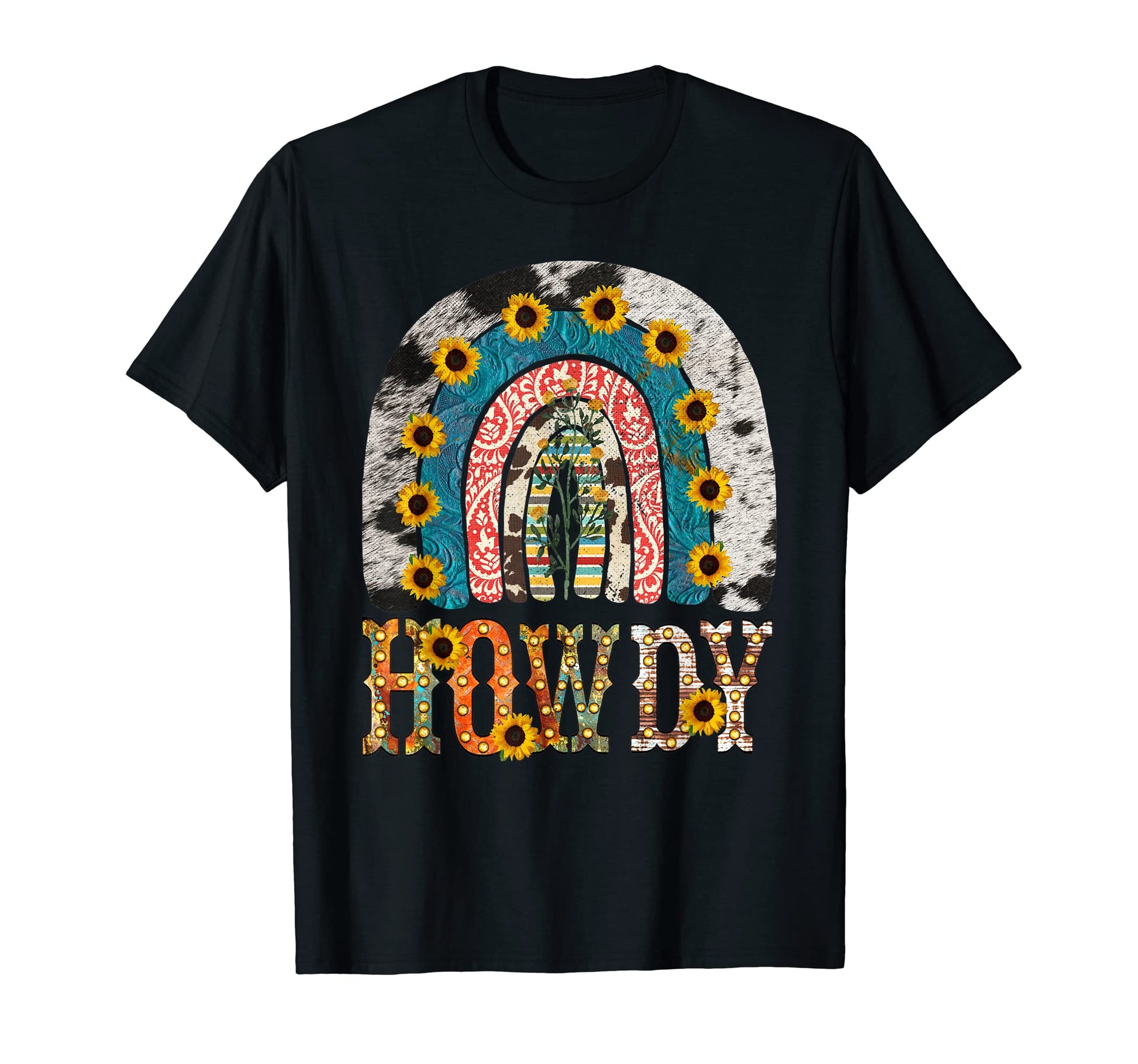 Howdy Cowgirl Western Leopard Cow T-Shirt - Streetwear Style for Adults - T-Shirt, Sweatshirt, Hoodie