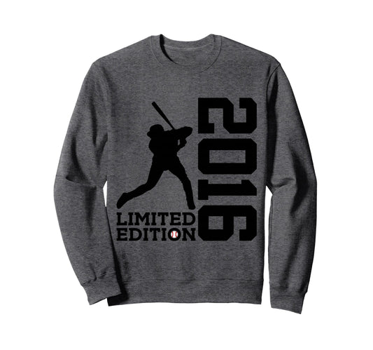 10Th Birthday Baseball 2016 Sweatshirt - Fun Novelty Design Men Women - T-Shirt, Sweatshirt, Hoodie