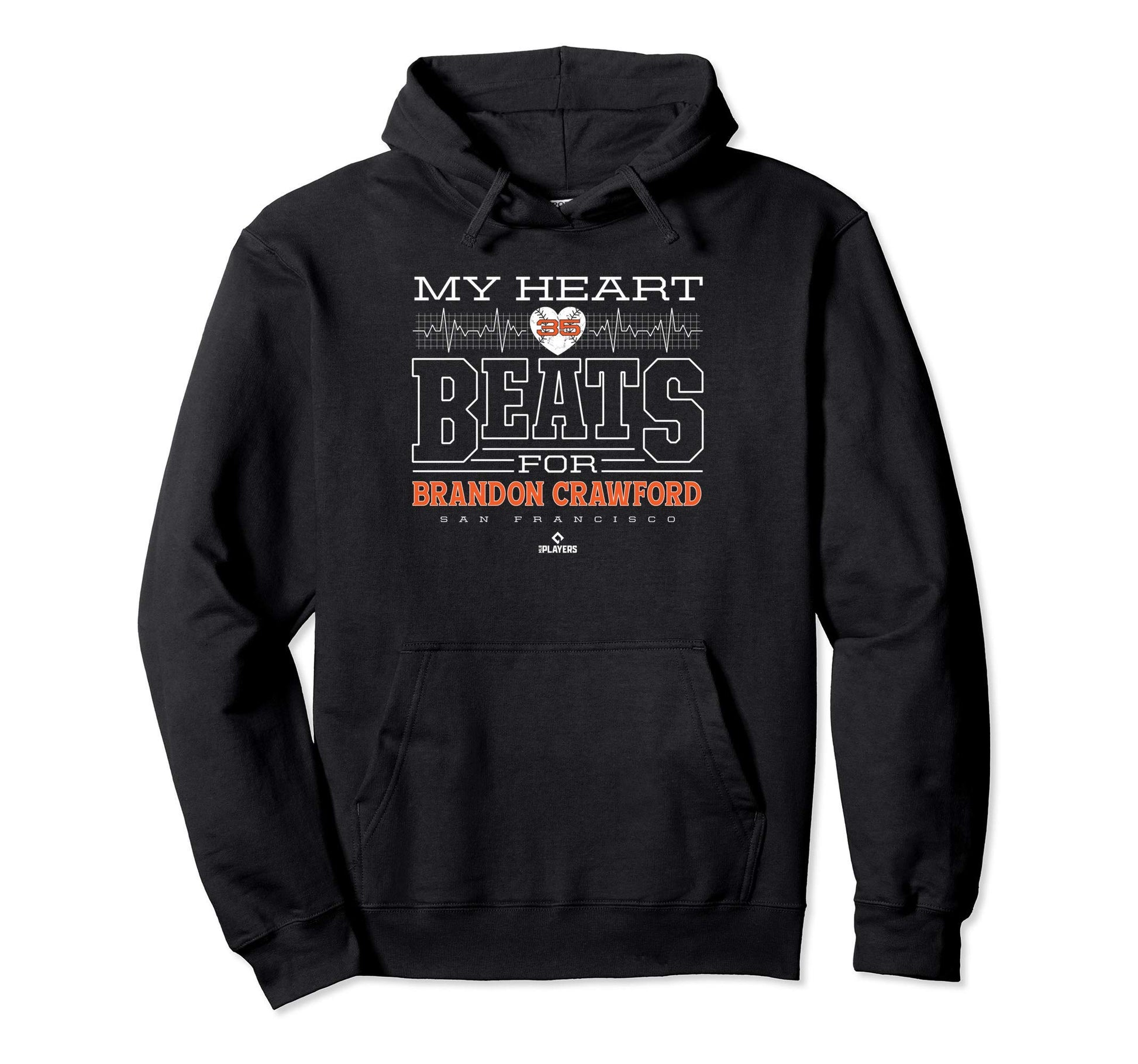 My Heart Beats Brandon Crawford Hoodie - Streetwear Style Unisex - T-Shirt, Sweatshirt, Hoodie