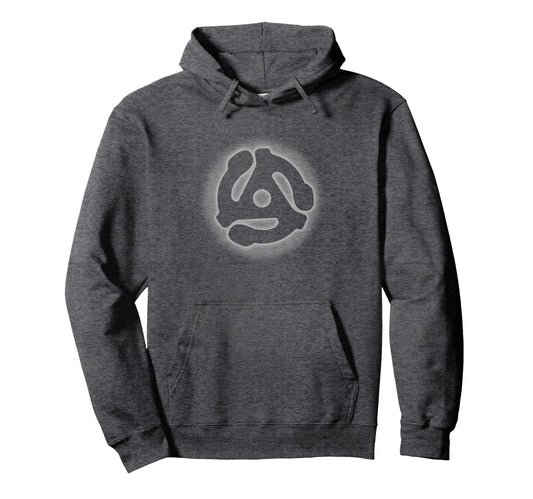 45 Rpm Vinyl Record Adaptor Dj Gift Music Hoodie - Graphic Print Men Women - T-Shirt, Sweatshirt, Hoodie