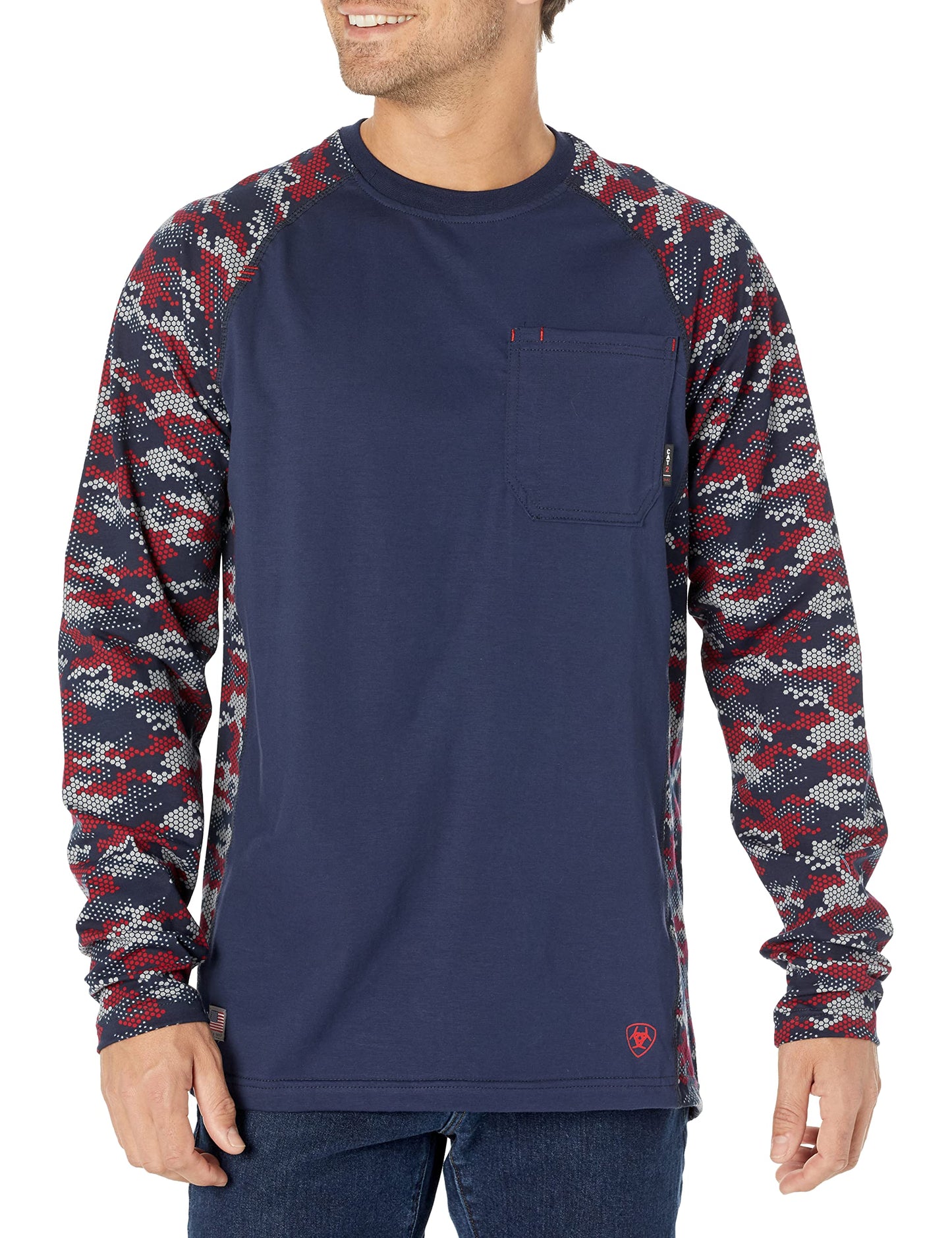 Ariat Mens Fr Ac Stretch Camo T-Shirt - Fun Novelty Design for Adults - T-Shirt, Sweatshirt, Hoodie