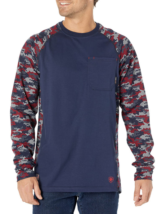 Ariat Mens Fr Ac Stretch Camo T-Shirt - Fun Novelty Design for Adults - T-Shirt, Sweatshirt, Hoodie