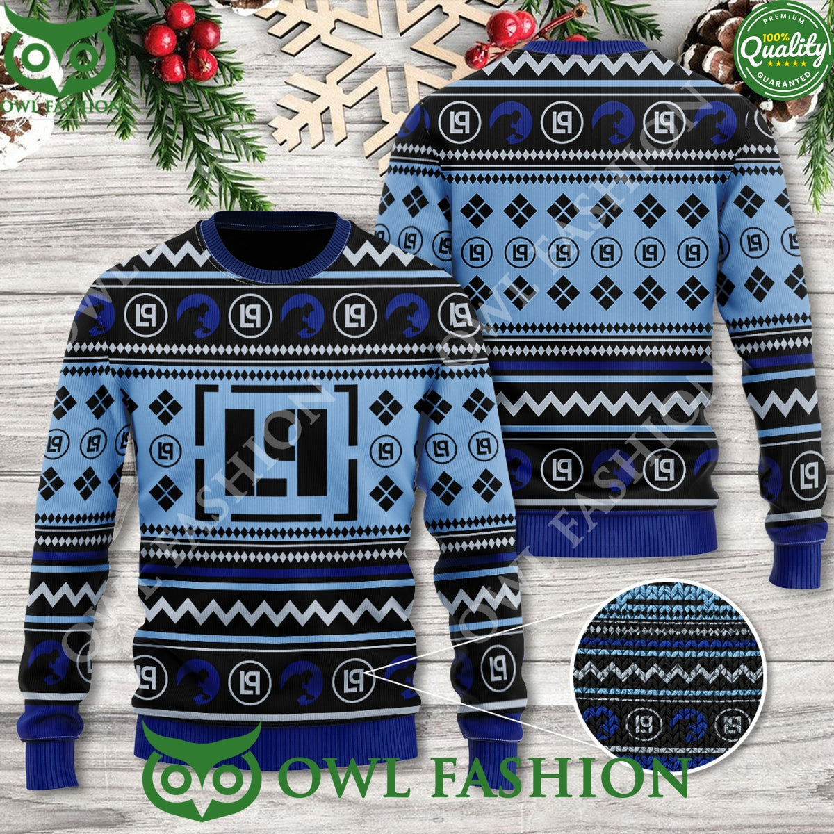 Linkin Park American Rock Music Band 3D Ugly Sweater - Adult & Kids T-Shirts, Sweatshirts & Hoodies apparel design preview 1