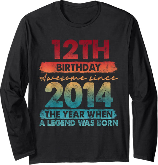 12Th 2014 12 Years Old Bday Shirt Unique Art