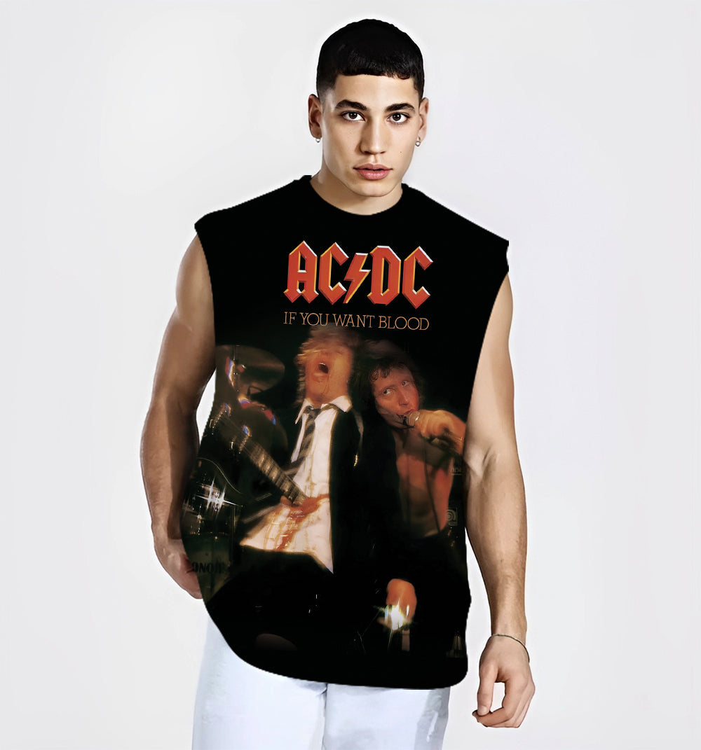 ACDC If you want blood 3D Men Tanktop - Adult & Kids T-Shirts, Sweatshirts & Hoodies apparel design preview 1