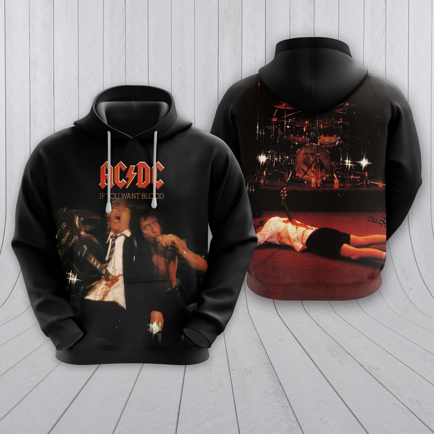 ACDC If you want blood 3D printed - Adult & Kids T-Shirts, Sweatshirts & Hoodies apparel design preview 1