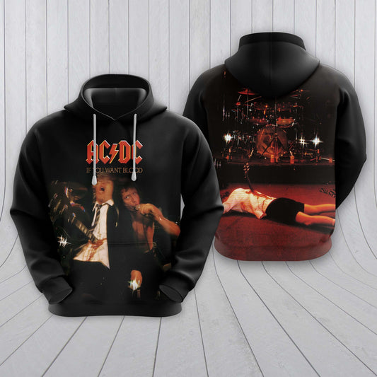 ACDC If you want blood 3D printed - Adult & Kids T-Shirts, Sweatshirts & Hoodies apparel design preview 1