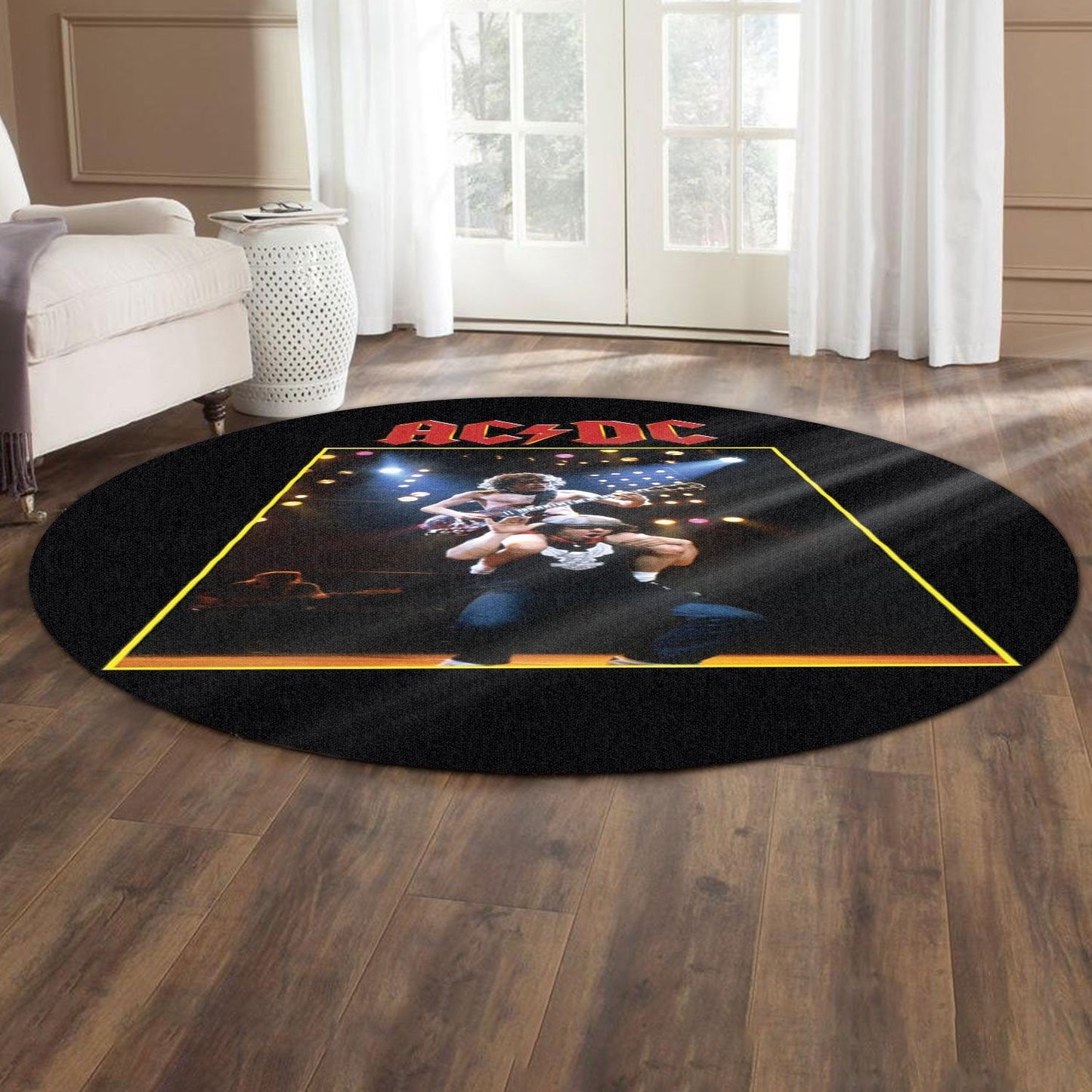 ACDC Round Carpet - Adult & Kids T-Shirts, Sweatshirts & Hoodies apparel design preview 1