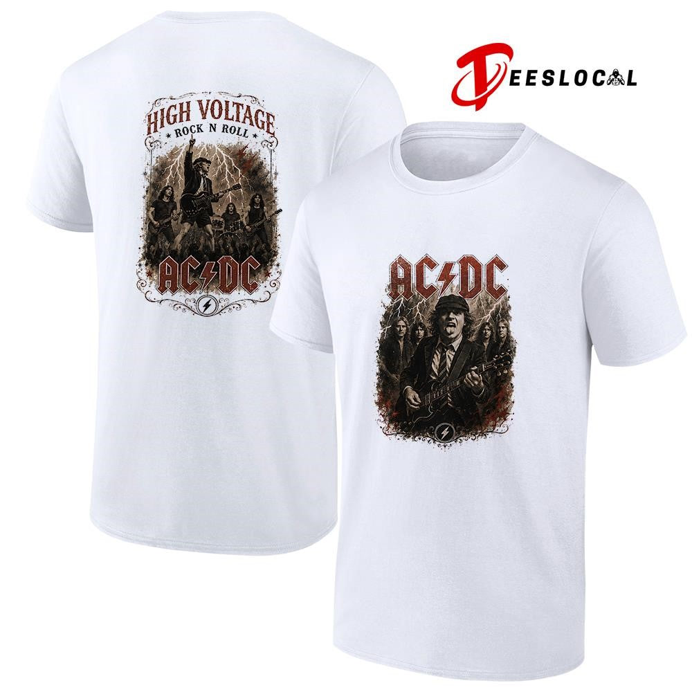 ACDC high voltage rock n roll graphic - Adult & Kids T-Shirts, Sweatshirts & Hoodies apparel design preview 1