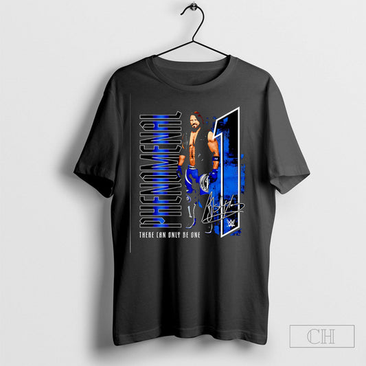 Aj Styles Phenomenal There Can Only Be One Signature - Adult & Kids T-Shirts, Sweatshirts & Hoodies apparel design preview 1