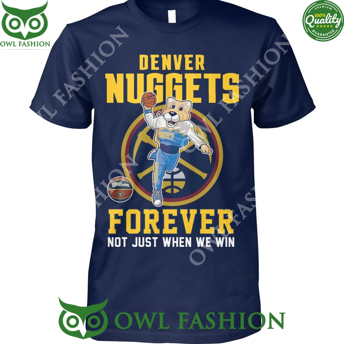 Denver Nuggets basketball team Forever not just when - Adult & Kids T-Shirts, Sweatshirts & Hoodies apparel design preview 1