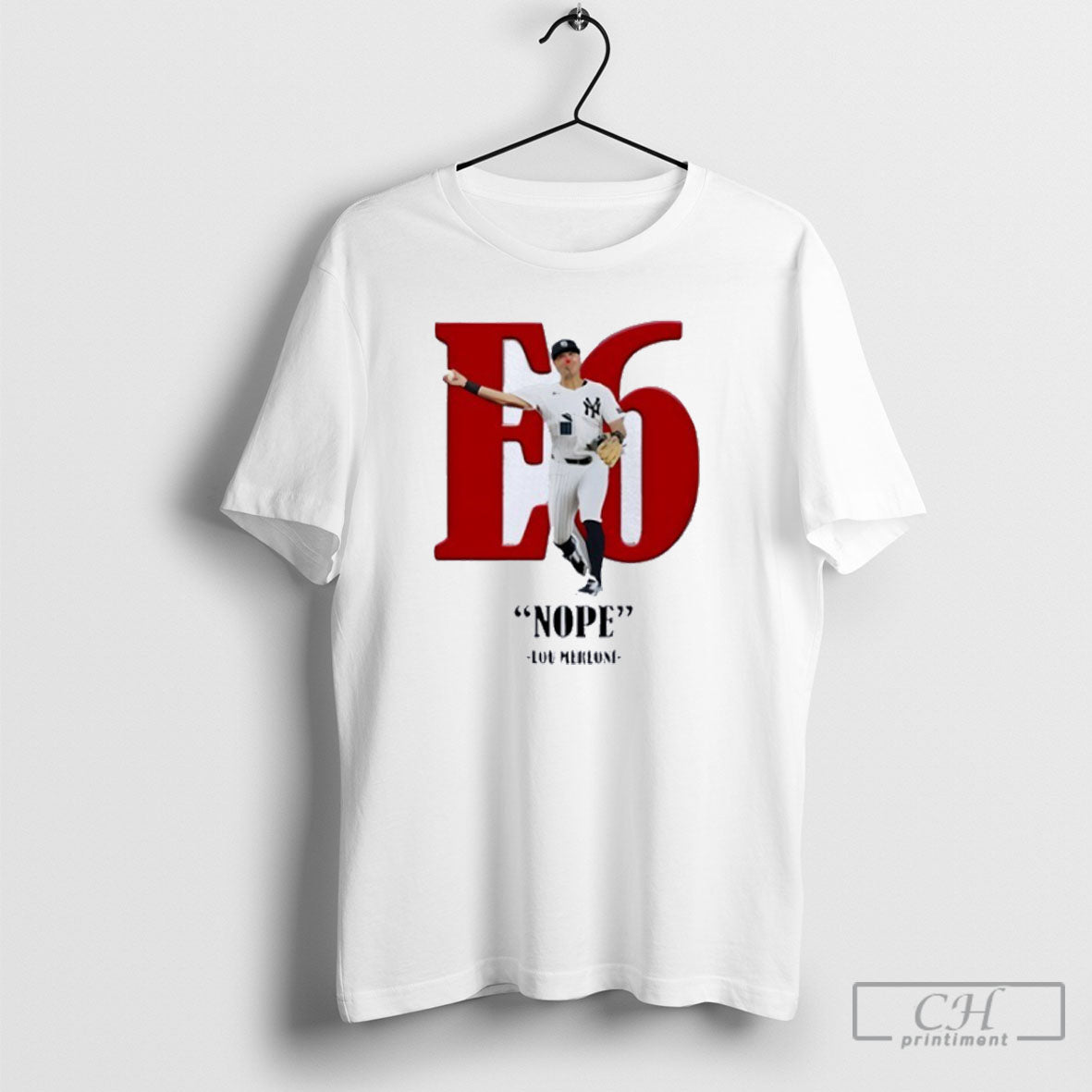 Aaron Judge New York Yankees Nope E6 Lou Merloni - Adult & Kids T-Shirts, Sweatshirts & Hoodies apparel design preview 1