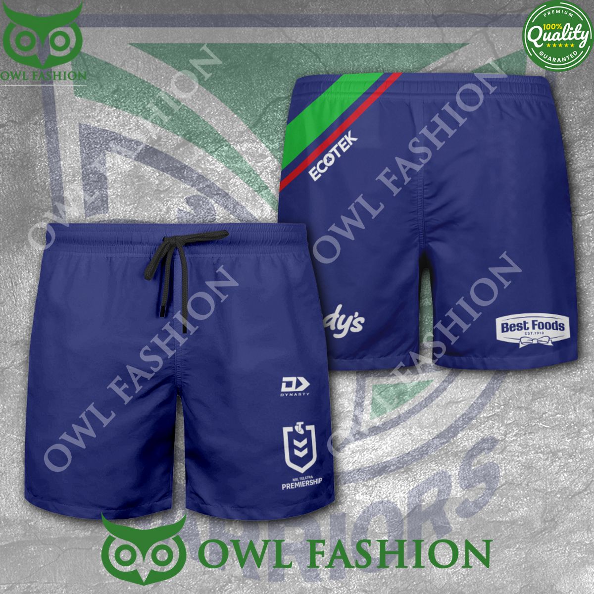 New Zealand Warriors Ecotek NRL Premiership Shorts - Adult & Kids T-Shirts, Sweatshirts & Hoodies apparel design preview 1