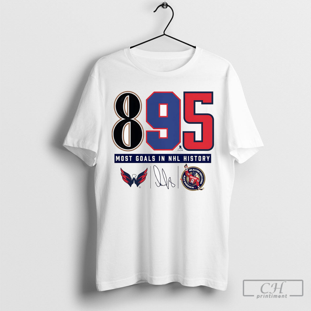 Alexander Ovechkin Washington Capitals Nhl All Time - Adult & Kids T-Shirts, Sweatshirts & Hoodies apparel design preview 1