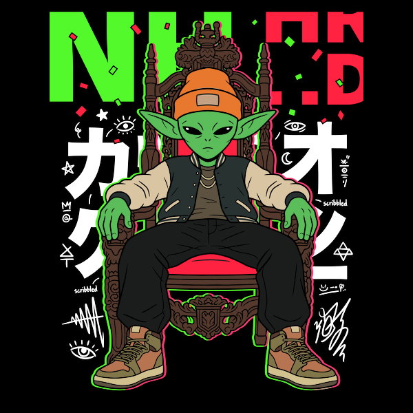 Alien King Urban Hypebeast - Adult & Kids T-Shirts, Sweatshirts & Hoodies apparel design preview 1