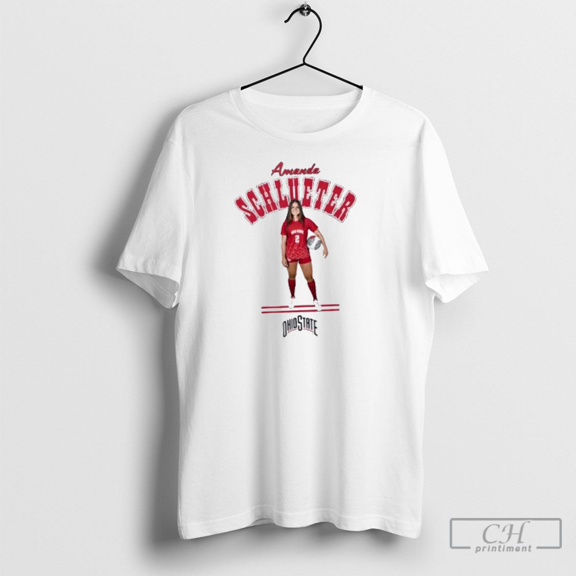 Amanda Schlueter Ohio State Illustrated - Adult & Kids T-Shirts, Sweatshirts & Hoodies apparel design preview 1