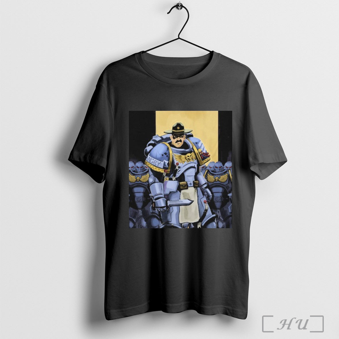 Angry Cops Drill Marine - Adult & Kids T-Shirts, Sweatshirts & Hoodies apparel design preview 1