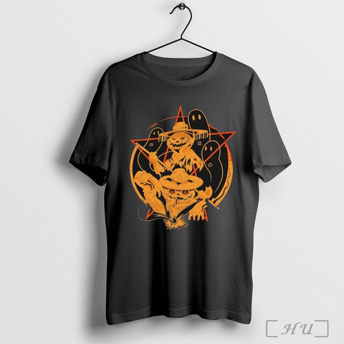 Angry Cops Sergeant Jack O Lantern - Adult & Kids T-Shirts, Sweatshirts & Hoodies apparel design preview 1
