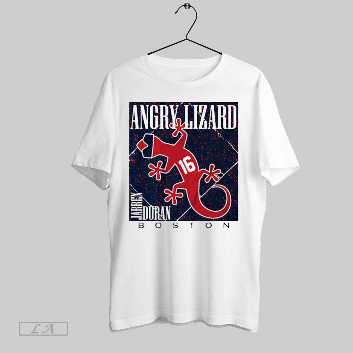 Angry Lizard Jarren Duran 16 Boston Red Sox - Adult & Kids T-Shirts, Sweatshirts & Hoodies apparel design preview 1