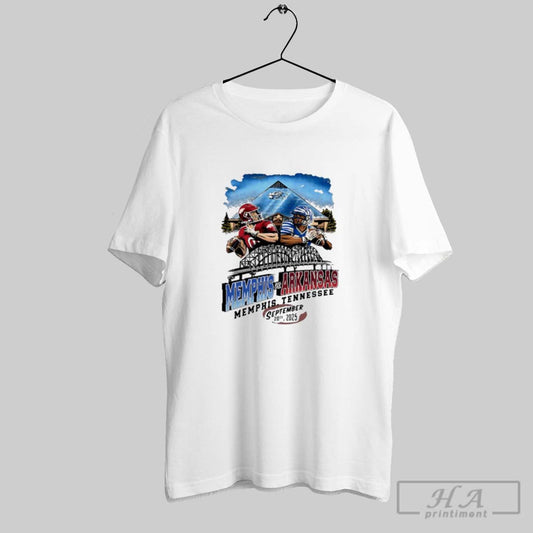Arkansas Razorbacks Vs Memphis Tigers Football Game - Adult & Kids T-Shirts, Sweatshirts & Hoodies apparel design preview 1