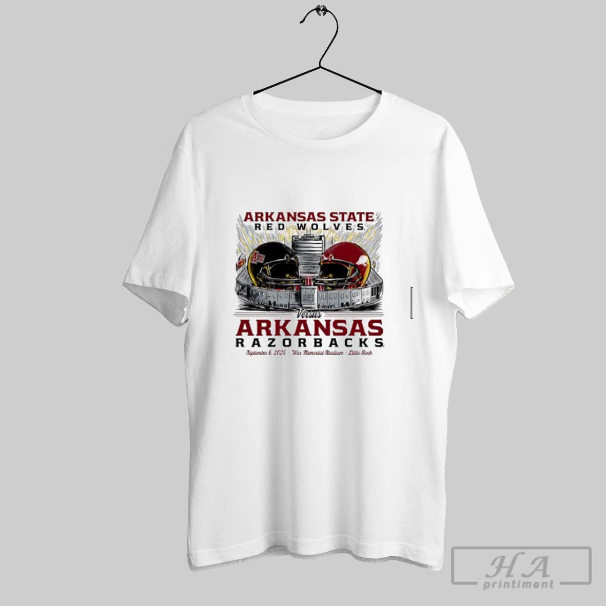 Arkansas State Red Wolves Vs Razorbacks Football Game - Adult & Kids T-Shirts, Sweatshirts & Hoodies apparel design preview 1