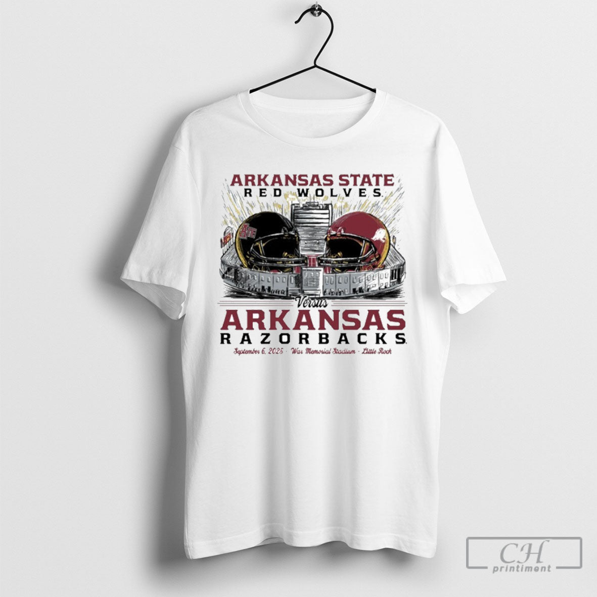 Arkansas Vs State Game Day 2025 September 6 - Adult & Kids T-Shirts, Sweatshirts & Hoodies apparel design preview 1