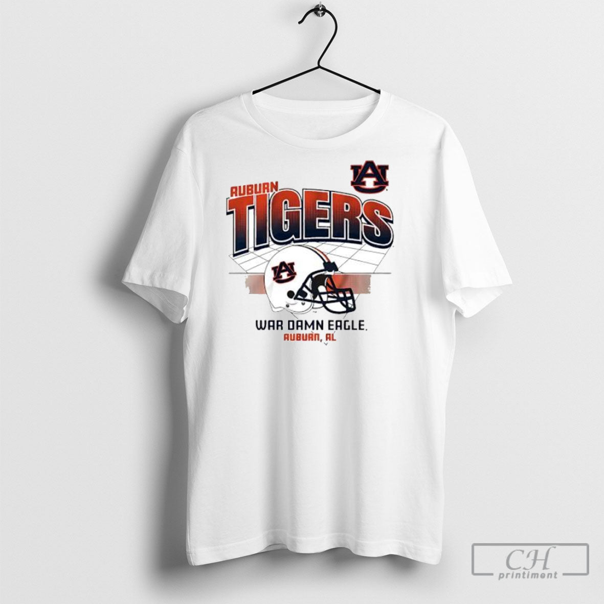 Auburn Tigers War Damn Eagle Football Helmet Vintage - Adult & Kids T-Shirts, Sweatshirts & Hoodies apparel design preview 1
