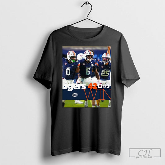 Auburn Tigers Win 42 3 Ball State Poster - Adult & Kids T-Shirts, Sweatshirts & Hoodies apparel design preview 1