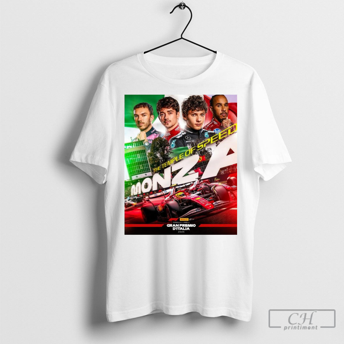 Awesome Poster Formula 1 Pirelli Gran Premio Ditalia - Adult & Kids T-Shirts, Sweatshirts & Hoodies apparel design preview 1