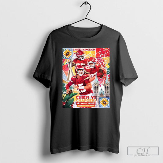 Awesome Poster Kansas City Chiefs Vs Los Angeles - Adult & Kids T-Shirts, Sweatshirts & Hoodies apparel design preview 1