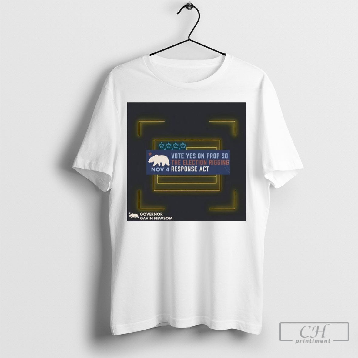 Awesome Vote Yes On Prop 50 The Election Rigging - Adult & Kids T-Shirts, Sweatshirts & Hoodies apparel design preview 1