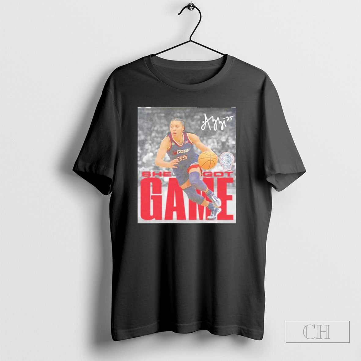 Azzi Fudd Uconn Huskies Wnba She Got Game - Adult & Kids T-Shirts, Sweatshirts & Hoodies apparel design preview 1