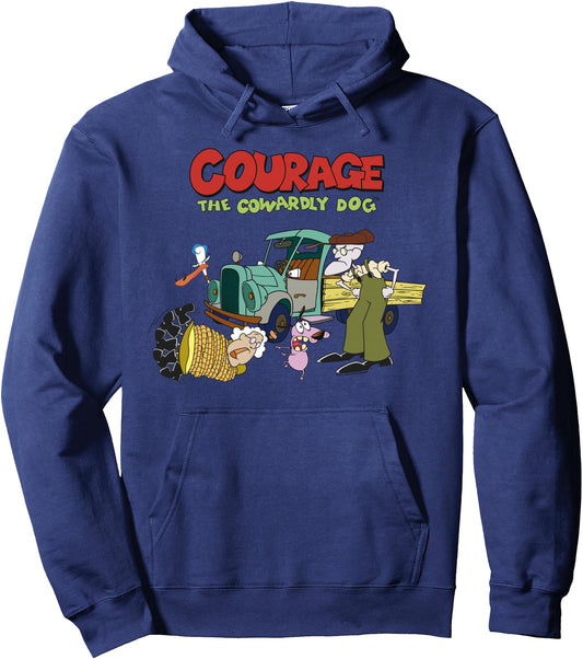 Cn Courage Cowardly Dog Group Shot Logo Tee Vintage Design