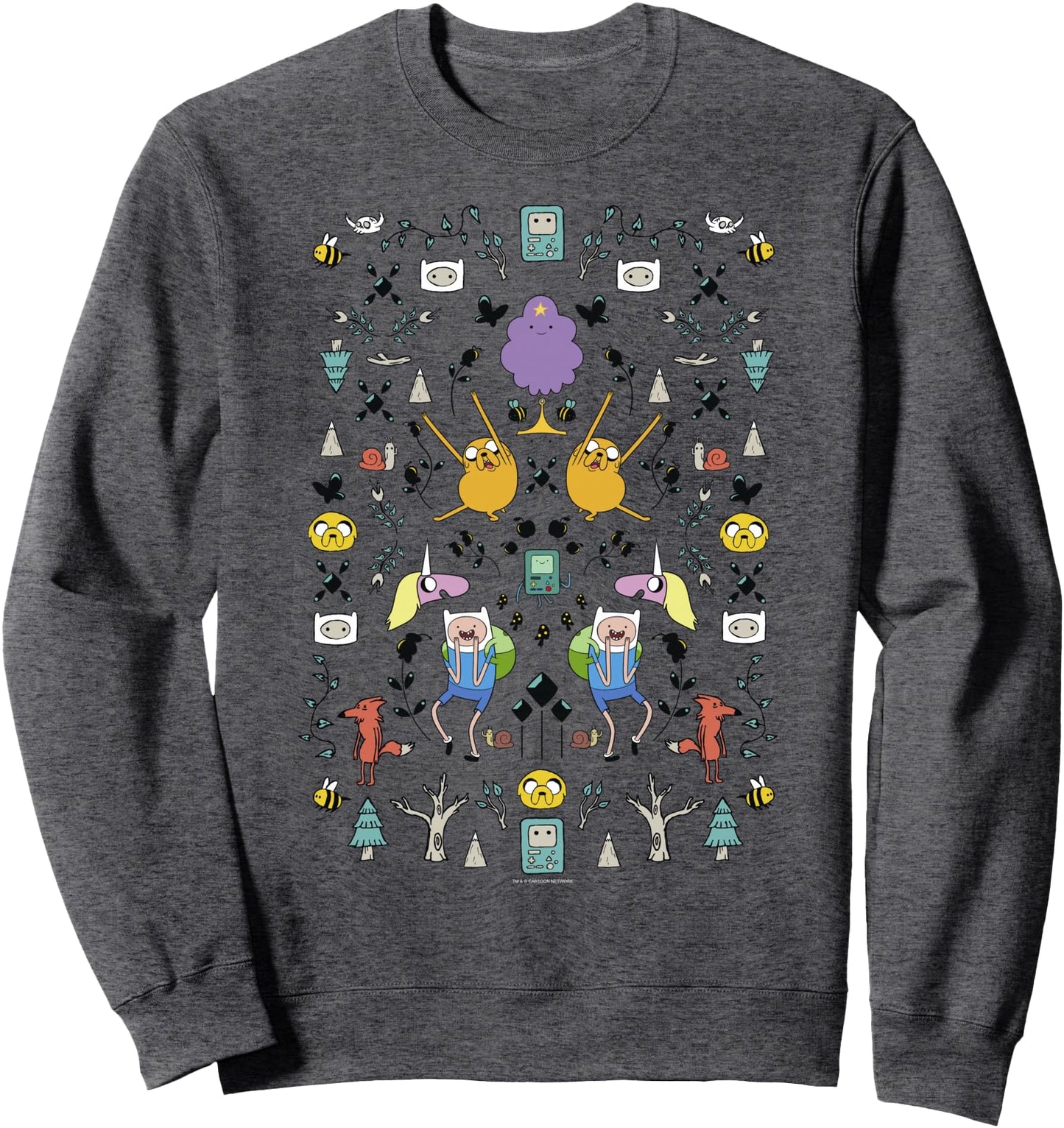 Cn Adventure Time Group Shot Icons Tee Vintage Outfit