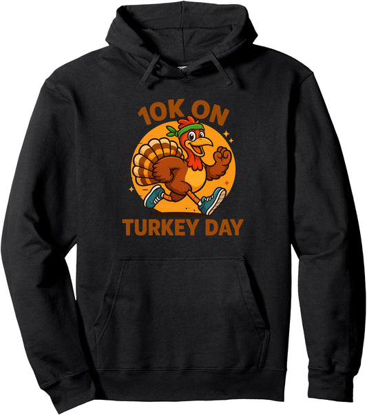10K Turkey Day Thanksgiving Runner Trot Squad Hoodie Unique Merch