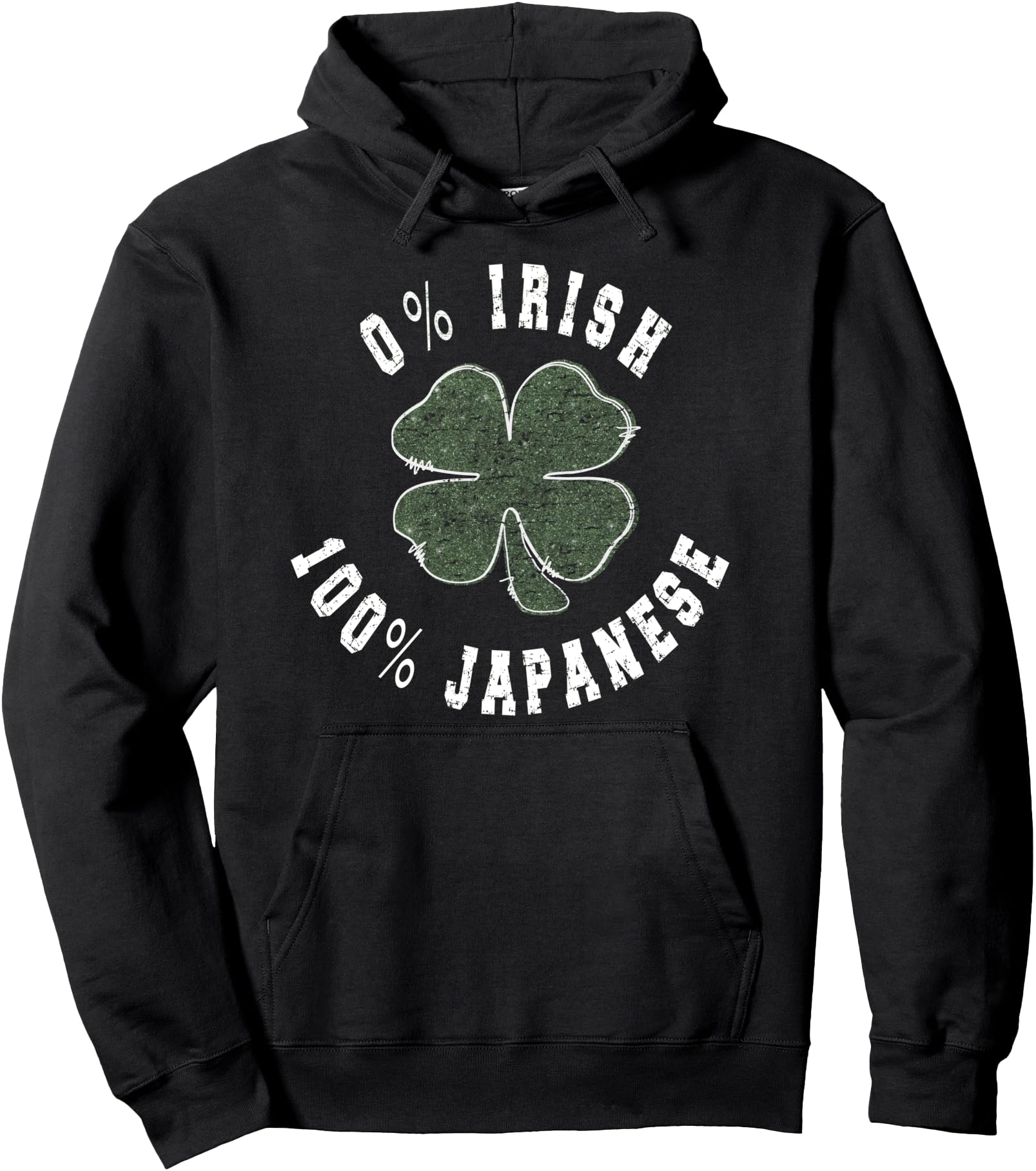 0 Irish 100 Japanese Shamrock Hoodie Elegant Style