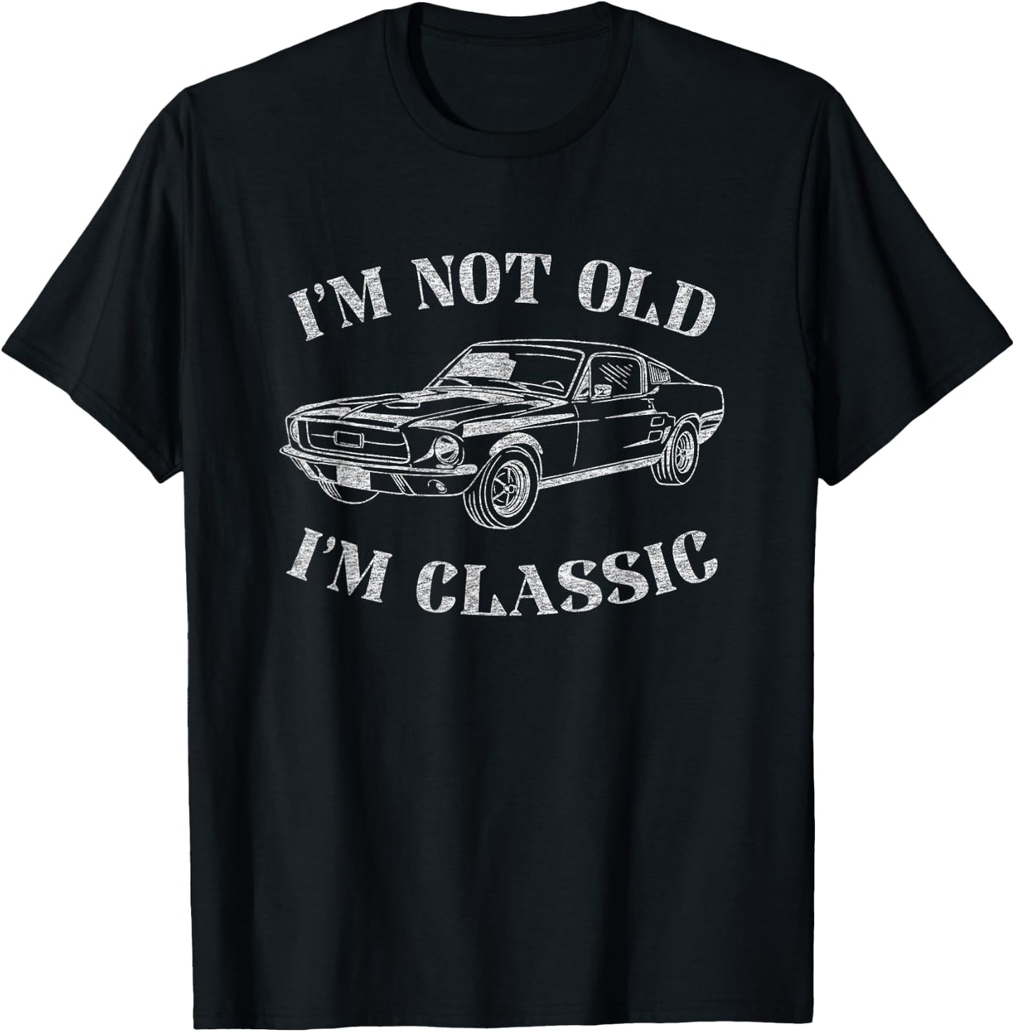 Funny Old Man Guy Humor Saying Classic Car Graphic - Adult & Kids T-Shirts, Sweatshirts & Hoodies apparel design preview 1
