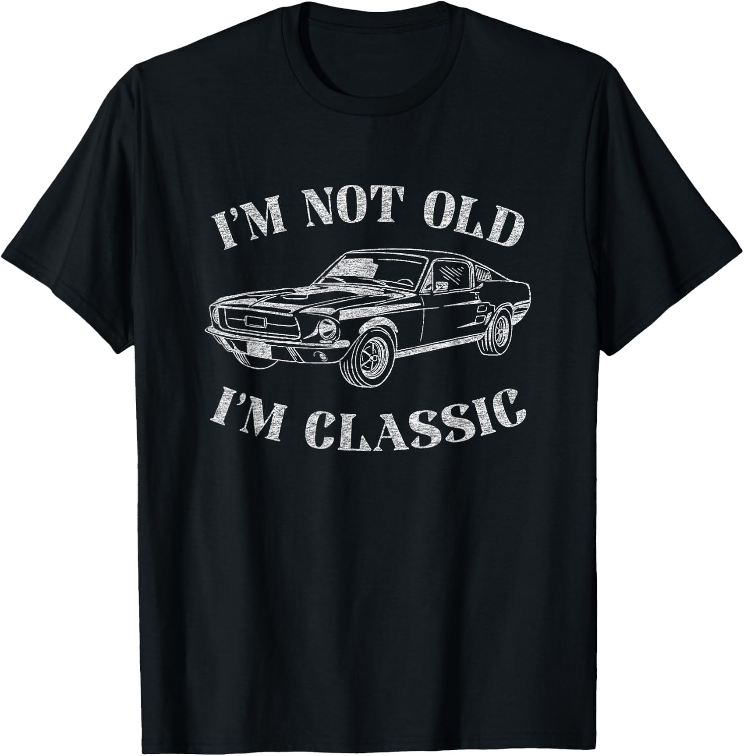 Funny Old Man Guy Humor Saying Classic Car Graphic - Adult & Kids T-Shirts, Sweatshirts & Hoodies apparel design preview 1