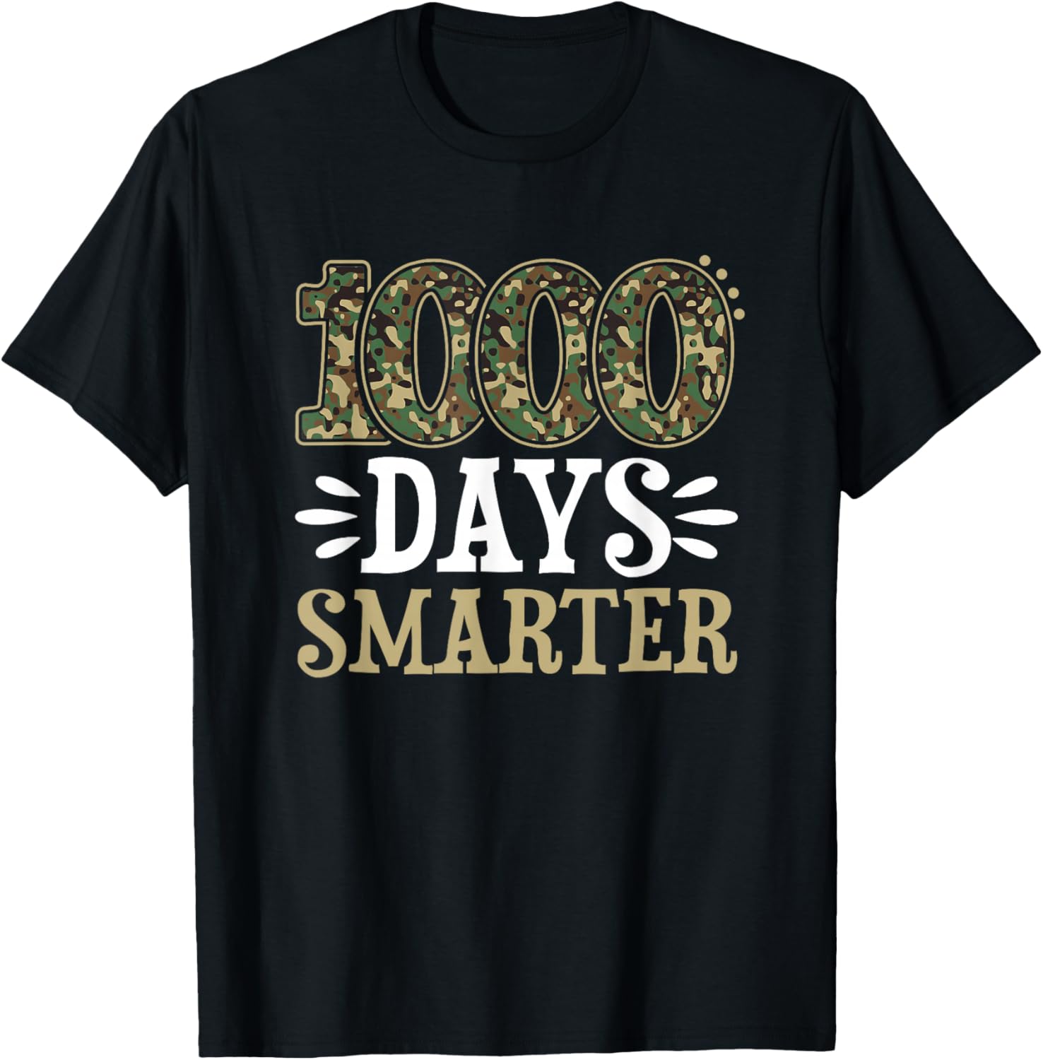 1000 Days Smarter Camouflage Camo Teacher Student 1000Th Day Tank Top