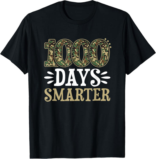 1000 Days Smarter Camouflage Camo Teacher Student 1000Th Day Tank Top