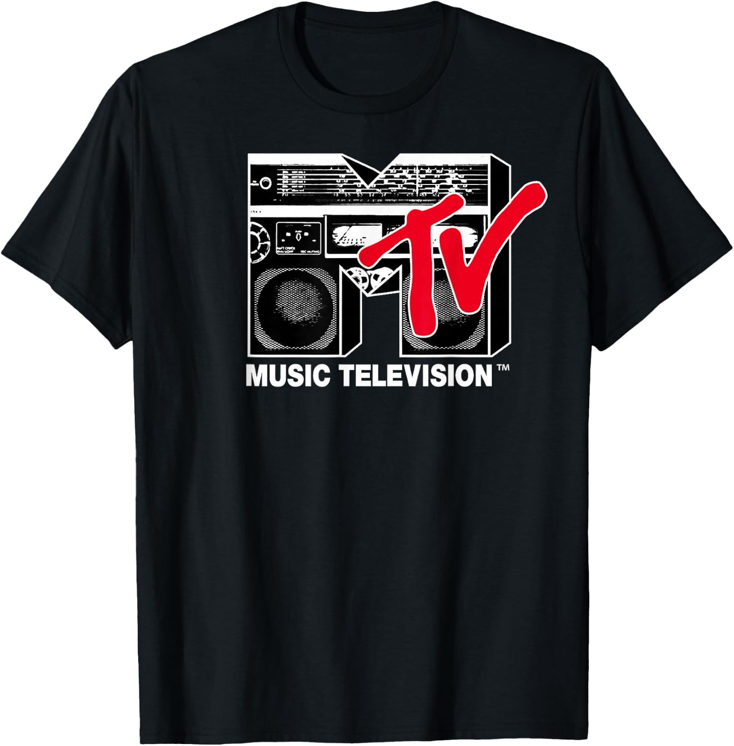 Logo Red Boombox Graphic - Adult & Kids T-Shirts, Sweatshirts & Hoodies apparel design preview 1