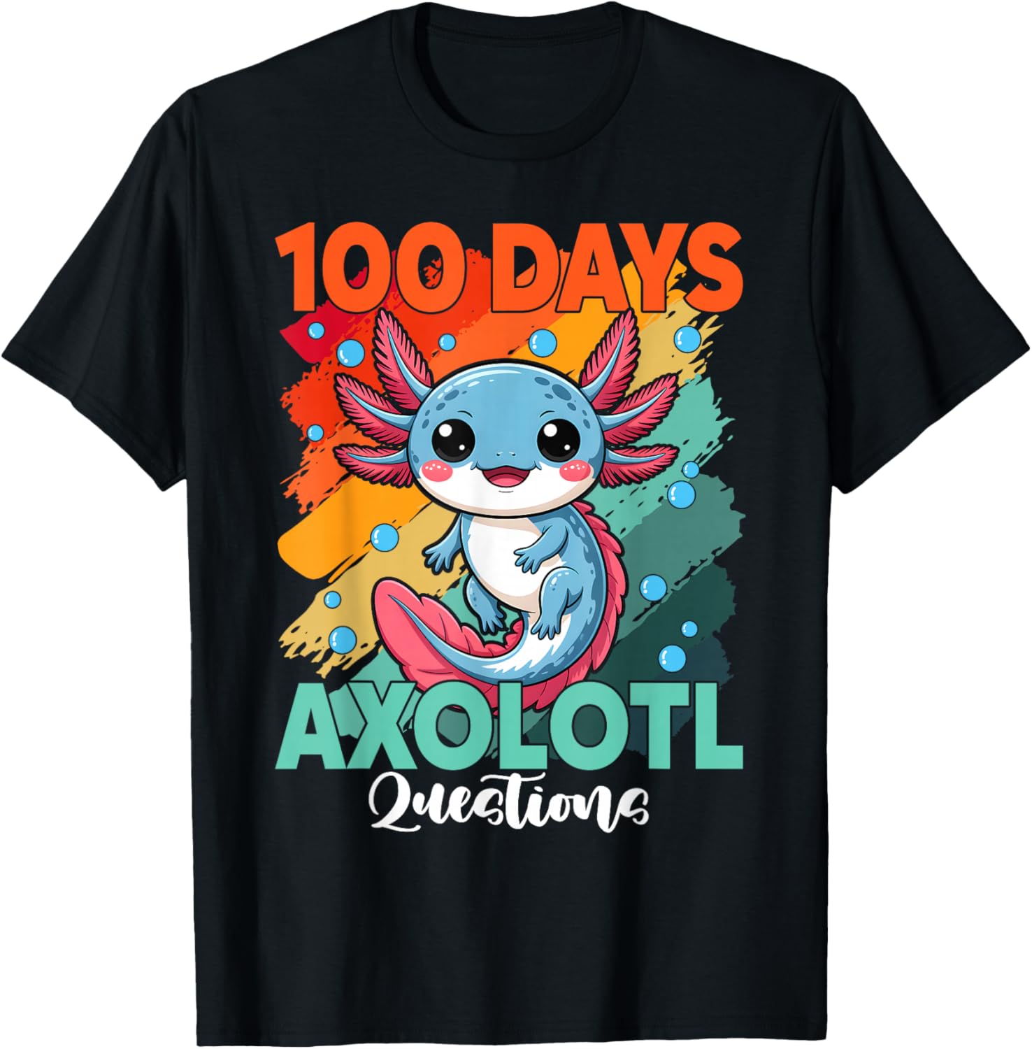 100 Days Axolotl Questions 100Th Day School Hoodie Trendy Collection