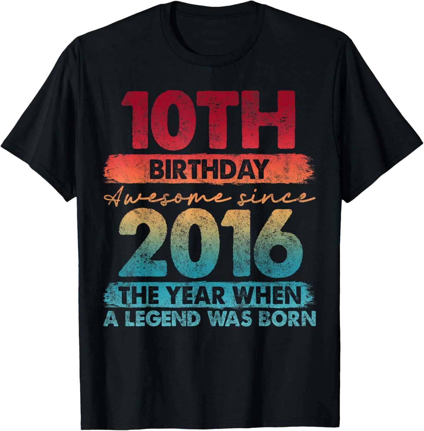 10 Year Old Gifts 2016 10Th TShirt Designer Art