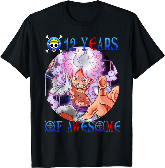 12 Years Awesome 12Th Anime Theme Shirt Vintage Merch