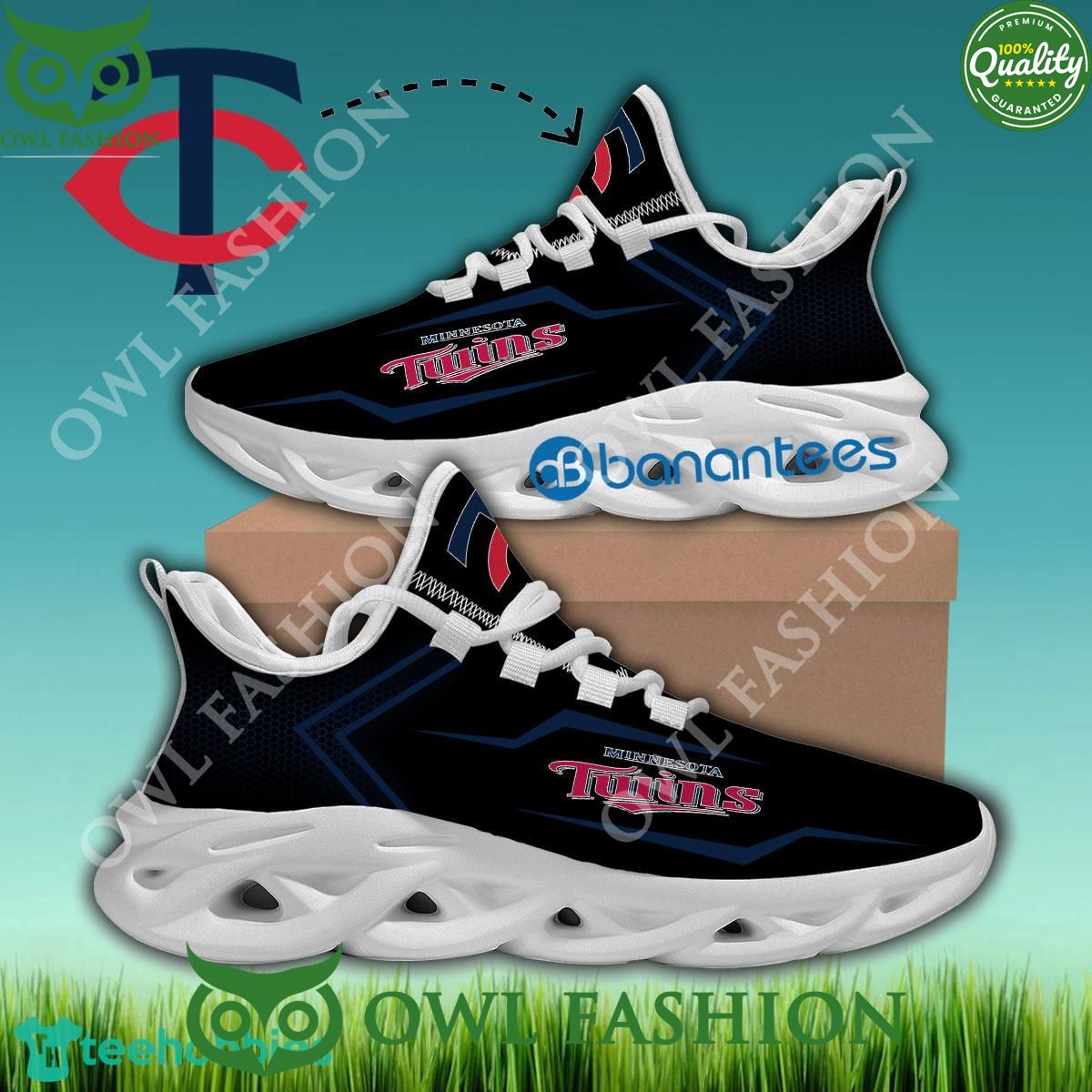 Minnesota Twins MLB Running Sneaker Runway Max Soul - Adult & Kids T-Shirts, Sweatshirts & Hoodies apparel design preview 1