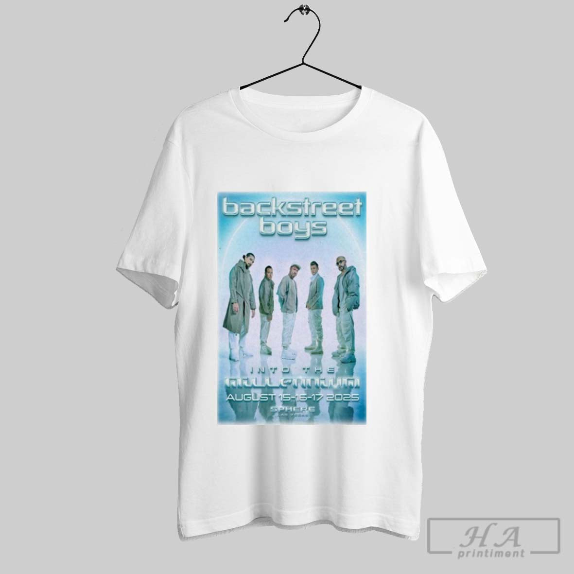 Backstreet Boys Into The Millennium Tour 2025 Las - Adult & Kids T-Shirts, Sweatshirts & Hoodies apparel design preview 1