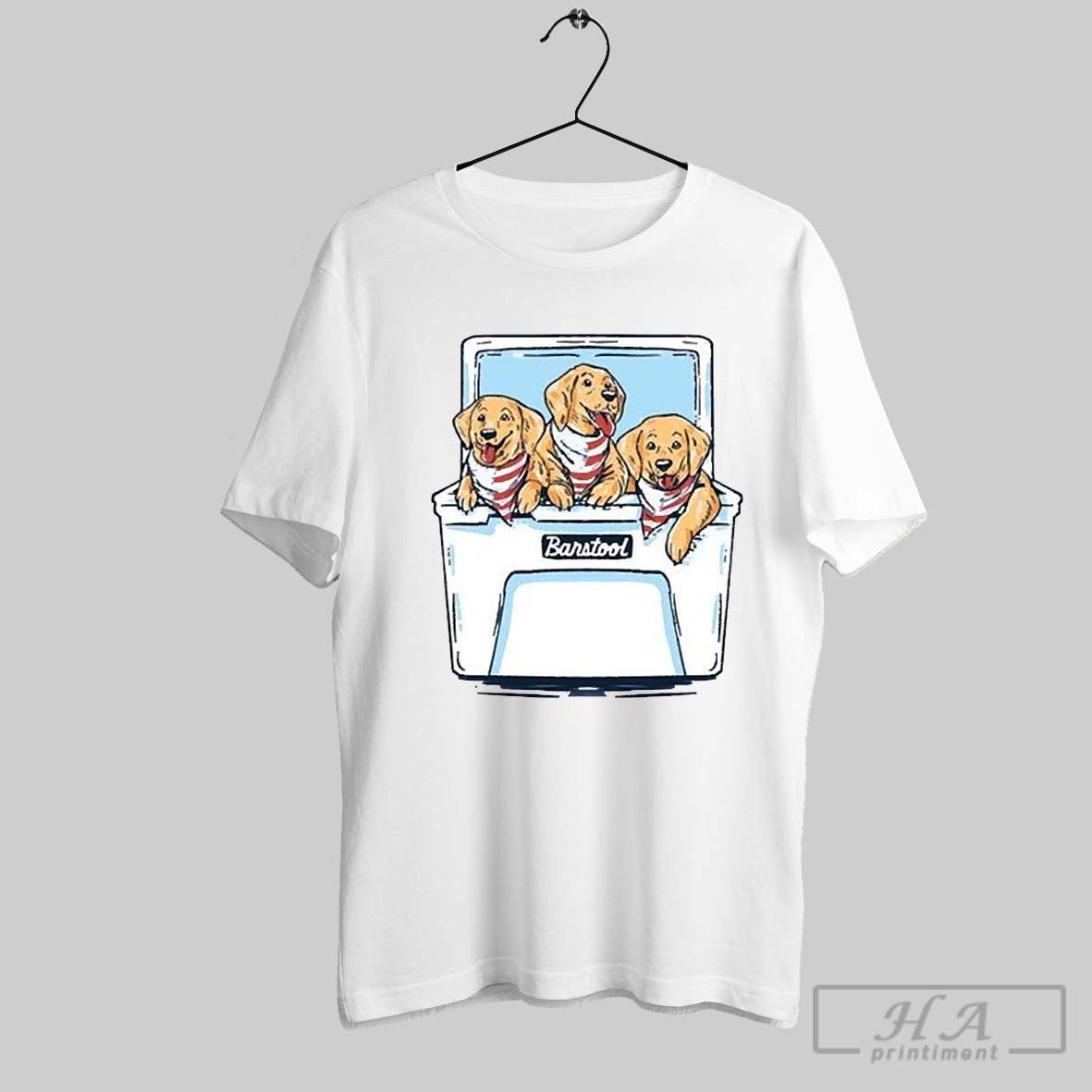 Barstool Sports Puppies Dogs American Flag - Adult & Kids T-Shirts, Sweatshirts & Hoodies apparel design preview 1